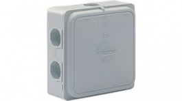 JB 6 G, Junction Box, 110 x 110 x 49 mm, Polypropylene, Grey, Fibox