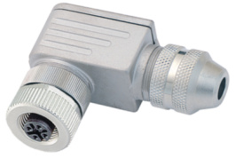 99 1436 824 05, Right angled socket, 713 series 5-pole M12, Binder