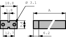 FS 85/84 MM, Guide Rail 85 mm, Fischer Elektronik