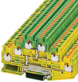 3210525, Multi-level terminal block yellow / green 0.14...2.5 mm2, Phoenix Contact