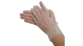 RND 600-00190 [100 шт], Conductive Translucent Gloves, Vinyl, Medium, 300mm, Pack of 100 pieces, RND Lab