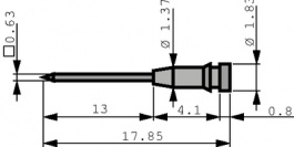 02301-13-3010/100S [100 шт], Wire-wrap pin PU=100 ST, Preci-Dip