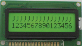 DEM 16226 SYH-LY, Dot matrix LCD display 4.67 mm 2 x 16, Display Elektronik
