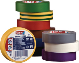 53948 19MM X 20 M WHITE, Electrical insulation tape white 19 mmx20 m, Tesa