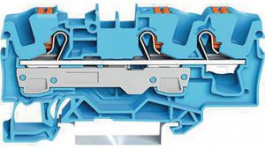 2206-1304, Feedthru Terminal, Cage Clamp, 3 Poles, 0.5 ... 10mm\x1a, Wago