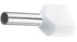 460208D [100 шт] Twin entry ferrule 0.75 mm2 white 16 mm pack of 100 pieces
