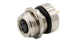 RND 205-01135, M8 Circular Sensor Connector, Straight, Socket, 3 Poles, A-Coded, Solder, RND Connect