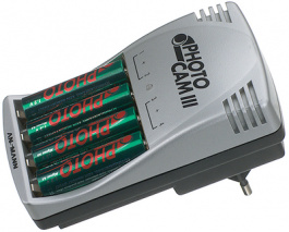 PHOTOCAM III, Charger NiMH/NiCd 2/4x AA / 2/4x AAA, Ansmann