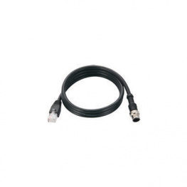 CBL-M12MM8PRJ45-BK-100-IP67, Gigabit Ethernet Cable M12 8-Pin, Male to RJ45 1m, IP67, Moxa