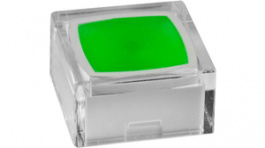 AT4060JF, Cap, Square, green, 12.0 x 12.0 x 6.3 mm, NKK Switches (NIKKAI, Nihon)
