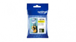 LC421XLY, Ink Cartridge, Yellow, 500 Sheets, Brother