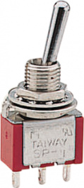 100-SP-1-T1B1M1Q, Toggle Switch, On-On, Soldering lugs, Taiway