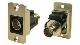 CP30638M, RF Panel Feed-Through 75Ohm, Nickel, CSK, BNC Socket - BNC Socket, Cliff
