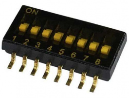 RND 210-00186, DIP switch 8P, RND Components