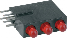 1881.2220, LED; в корпусе; красный; 2,8мм; Кол-во диод: 3; 20мА; 60°; 1,2?4мкд, Mentor