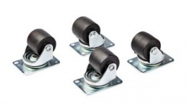RKCASTER2, Heavy Duty Caster Kit 92mm Steel Black, StarTech.com