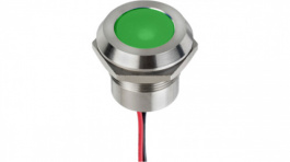 Q22Y5SXXG24E, LED Indicator Green 24 VDC, APEM