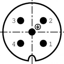 99 0712 00 05, Device socket, 5-pin 694 Poles=5 Female, Binder