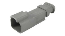 DT04-2P-CE04, Housing, Plug, 1 Rows, 2 Poles, Grey, Deutsch / TE