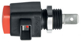 ESD 798 / RT, Зажим лабораторный; красный; 300ВDC; 16А; Монтаж: винтами; 22,5мм, Schutzinger