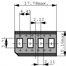 HCMS 2902, LED dot matrix display 4, Broadcom (Avago)