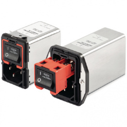 FN9280E-1-100, Power inlet with filter 1 A 250 VAC, Schaffner