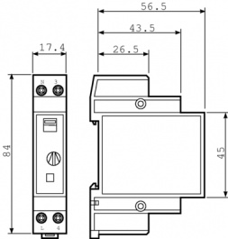 14.71.8.230.0000, Лестничный автомат; 30с?20м; Режимы работы: задержка отключения, FINDER