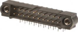M80-5302042, Pin header dual-row 90deg 2x10P, Harwin