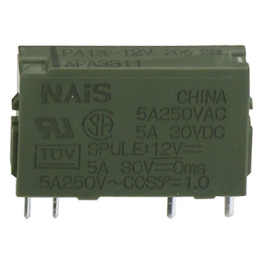 PA1A-12V, Реле: электромагнитное; SPST-NO; Uобмотки:12ВDC; 5A/250ВAC, Panasonic
