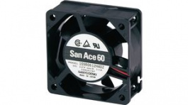 109R0624J402, Axial Fan DC 60x60x25mm 24V 1.06m\x1a/min, Sanyo Denki