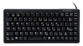 G84-4100LCAGB-2, Keyboard, Compact, UK English, QWERTY, USB / PS/2, Cable, Cherry