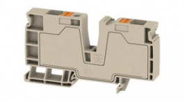 2502280000, Terminal Block, Push-In, 2 Poles, 76A, 16mm2, Dark Beige, Weidmuller