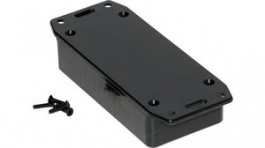 1591ASFLBK, Multipurpose GPABS Enclosure, 50 x 125.34 x 24.8 mm, Black, ABS, IP54, Hammond