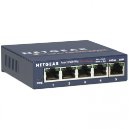 FS105-300PES, Switch 5x 10/100 - Desktop, NETGEAR