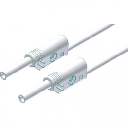 MVL S WS 200/1 WHITE, Safety test lead diam. 2 mm white 200 cm CAT III, SKS Kontakttechnik