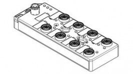 112103-5000, Sensor Distributor M12, Plug, 5-Pole, L-Coded/8x M12, Socket, 5-Pole, A-Coded 8A, Molex