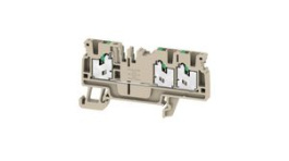 2674540000, Terminal Block, Push-In, 3 Poles, 800V, 24A, 0.5 ... 2.5mm², Beige, Weidmuller