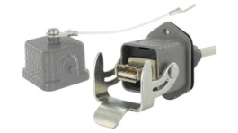 1310-0007-03, Кабель / адаптер; гнездо USB A, вилка USB A; с защитной крышкой, Encitech Connectors