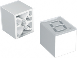 2274.1001, 7-segment light guide - 7.62 mm THT, Mentor