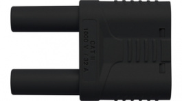 SKURZ 6100/19-4 IG 2MB NI/SW, Safety Plug diam. 4 mm black CAT II N/, Schutzinger