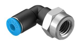 QSLF-1/8-4-B, Push-In L-Fitting, 43.7mm, Compressed Air, QS, Festo