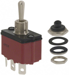 3639-NF/2, Toggle Switch, On-Off-On, Blade Terminal 6.3 x 0.8 mm, APEM