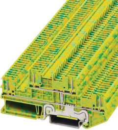 PTTB 1,5/S/4P-PE, Terminal block PTTB yellow-green;1.5 mm2, Phoenix Contact