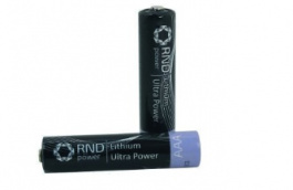 RND 305-00011, Primary Lithium Battery AAA FR03 Pack of 4, RND power