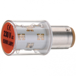 OD-Y01SM12B15-230, LED indicator lamp BA15d 220...240 VAC, Oshino Lamps