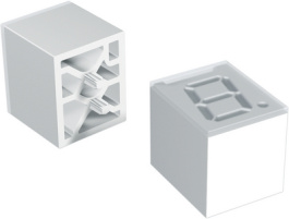 2274.1004, 7-segment light guide - 7.62 mm THT, Mentor