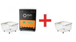 RND 605-00033+RND-605-00053, Ultrasonic Cleaning Tank 2l 100W + Basket, RND Lab