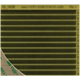 RE1030, 12 contact rails, self-adhesive, 1.00 mm pitch, Roth Elektronik