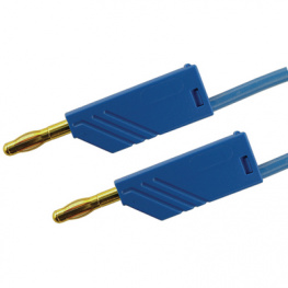 MLN 25/2.5 AU BLAU / BLUE, Test lead diam. 4 mm Blue 25 cm 2.5 mm2 CAT I, SKS Kontakttechnik