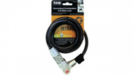K750L180, Cable combination bike lock, illuminated, Kasp
